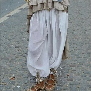 Bohemian Sheer Harem Pants